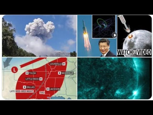 Columbia Volcano Eruption! Chinese Rocket to crash into Moon! BIG USA Storms Coming! Solar Flares!