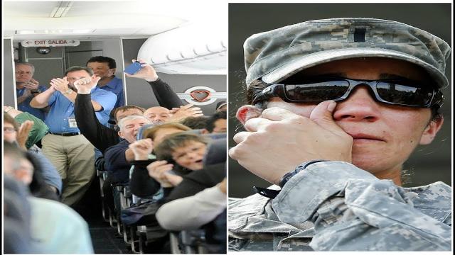 Passenger Gives Up First Class Seat For A Soldier   Then This Happened