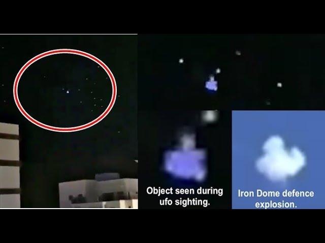 UFO Fleet Over Israel Fired Upon By Iron Dome Defense
