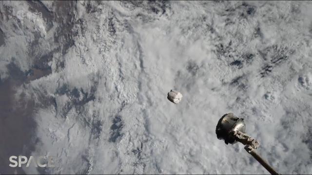 Large trash bag jettisoned from Space Station using 'new capability'