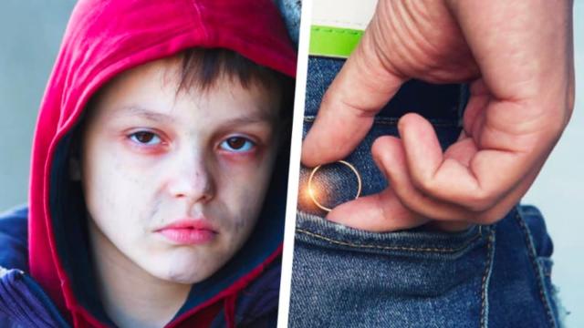 Man Adopts Homeless Boy, 2 Months Later He Finds Late Wife’s Ring in Boy’s Pocket