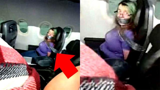 Flight Attendants Duct-Tape Woman To Seat After Nightmare Incident