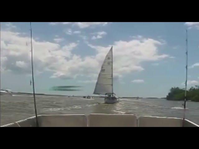 Camera on board a boat in the Baltic Sea captures a massive UFO at dizzying speed