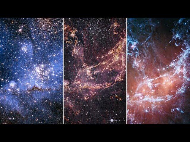 Hubble and Webb’s views of NGC 346