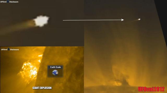 The 2 UFOs Attack The Giant Explosion Of Sun, May 6, 2021