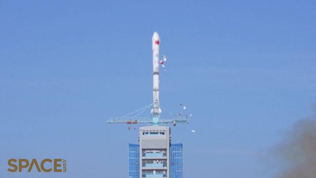China launches MISRSAT-2 satellite for Egypt, rocket sheds tiles