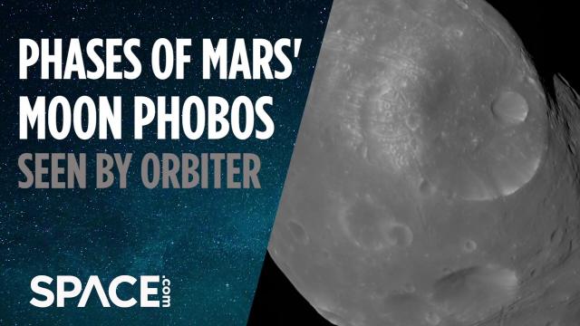 'Phases' of Martian Moon Phobos Captured by Spacecraft