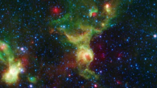 Space Telescope's 'Star Trek' Reveals 'Enterprise'-Shaped Nebulae | Video