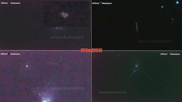 TELESCOPE ORION, 4 Different: UFO, Cigar UFO, Huge UFO Oumuamua, Shooting Star (Video 4K)