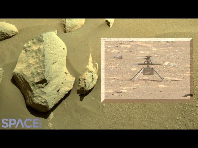 Perseverance stares at rocks & Sun while Mars helicopter flight is delayed