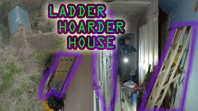 LADDER MAN HOARDER HOUSE with Car Graveyard