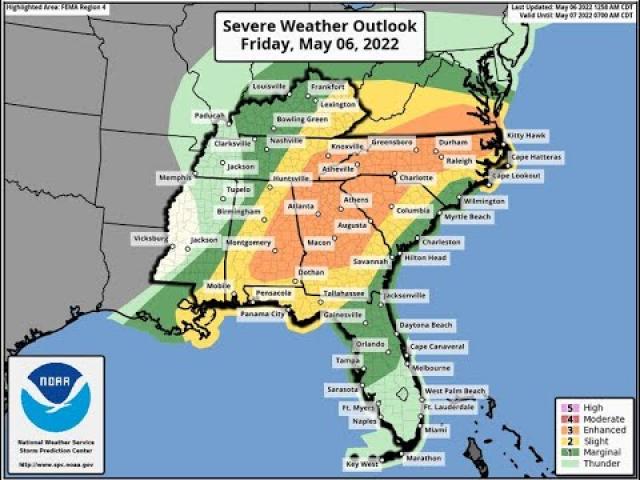 Tornado on the Ground in W Virginia & 68 Million people have elevated risk of severe storms today!