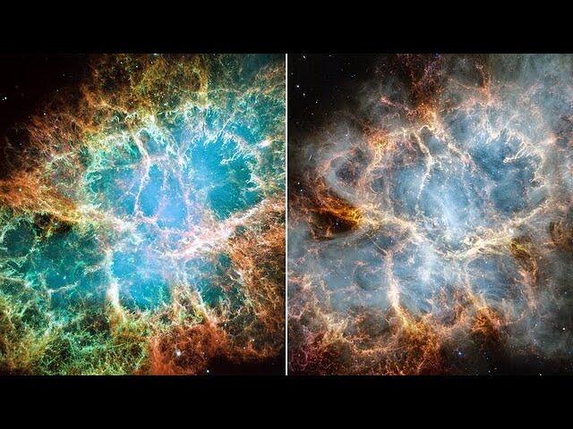 Hubble and Webb’s views of the Crab Nebula