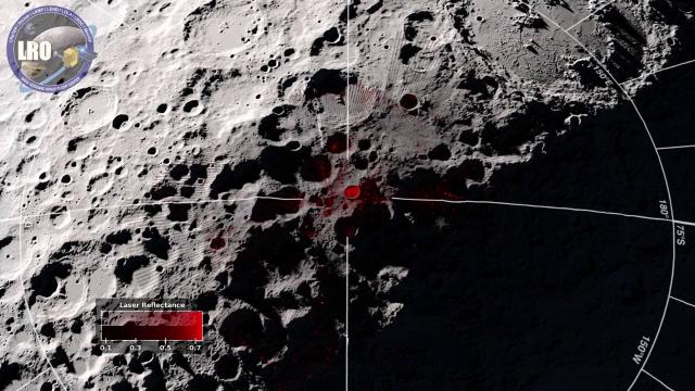 Frosty Moon? Bright Areas on South Pole May Be Cold Enough