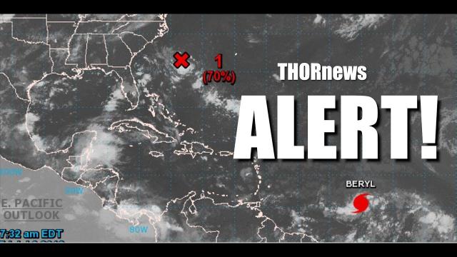 Alert! Atlantic Hurricane Beryl & possible CAT3 Hurricane Chris along East Coast USA