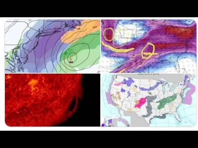 Flood Danger Kentucky Tennessee Indiana London! Nor'Easter Next Weekend! Solar Flare!