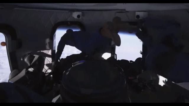 See Blue Origin's first crew in space! Jeff & Mark Bezos, Wally Funk & Oliver Daemon