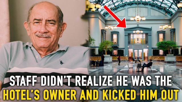 He was blocked at a hotel reception for his clothes, but he was the owner