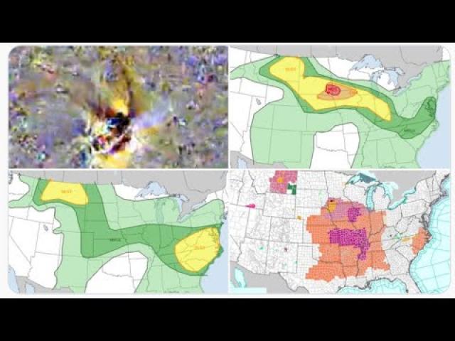 a week of Hot & Nasty & Floody & Haily weather. and, hey, a Coronal Mass Ejection.