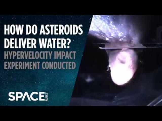 How Do Asteroids Deliver Water? Projectile Cannon Used to Simulate Impact