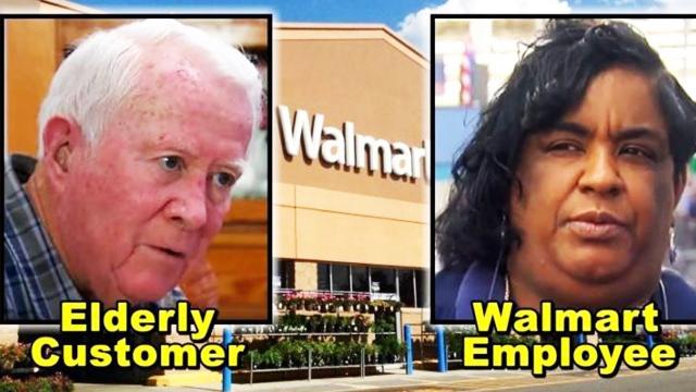 Desperate Old Man Rushes Into Walmart, Employee Takes One Look & Refuses Help