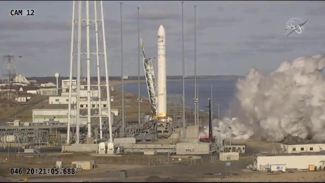 Cygnus spacecraft launches to Space Station atop Antares rocket
