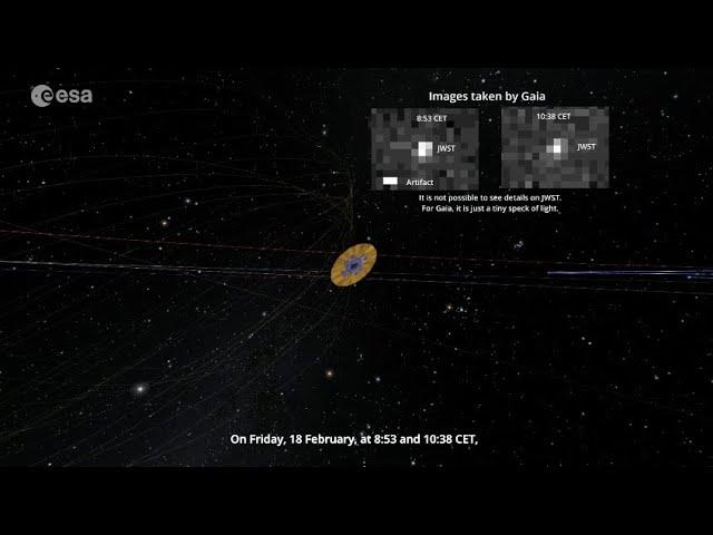 James Webb Space Telescope spotted by ESA's Gaia spacecraft