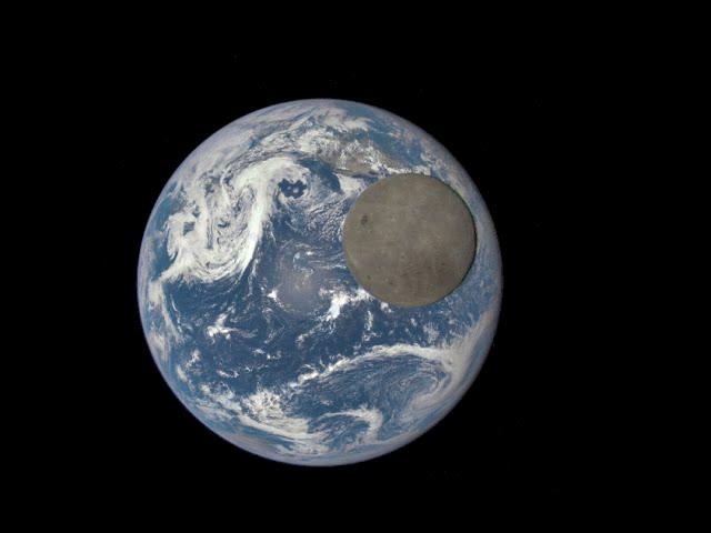 Moon’s Farside Crosses Earth’s Face | DSCOVR Satellite Time-Lapse Video