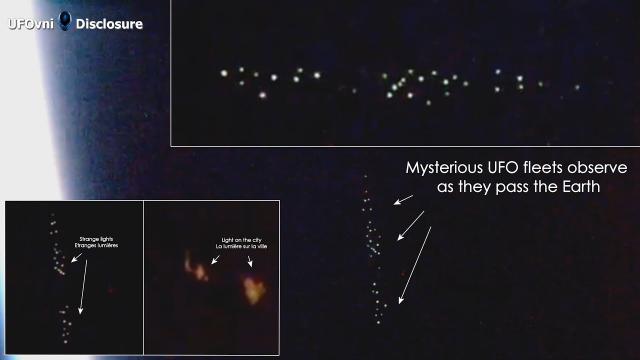 Mysterious UFO Fleets Observe As They Pass The Earth