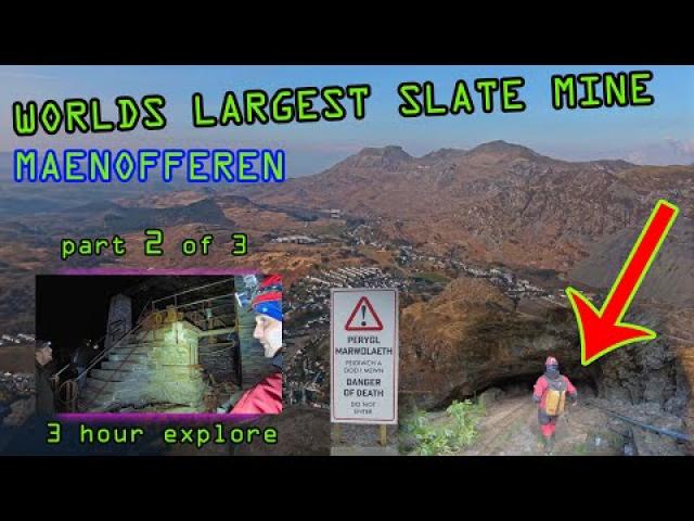 Full Explore of Worlds Largest Slate Mine MAENOFFEREN PT2 OF 3