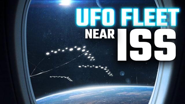 UFO SIGHTING NEWS : FLEETS OF UFOS Spotted near ISS in NASA LIVE Stream ????