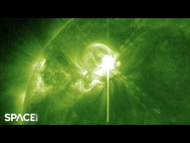 Sunspot complex blasts strong 'Earth-directed' M9-class flare!
