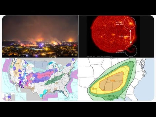 Red Alert! Nasty & Dangerous New Years Day Storm & wild week of Weather! Right Side of Sun go BOOM!