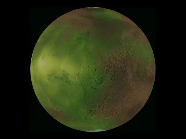 Martian 'nightglow' visualized using NASA spacecraft data