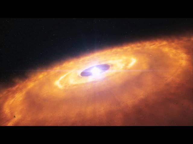 Star's Protoplanetary Disc Visualized By Artists | Video