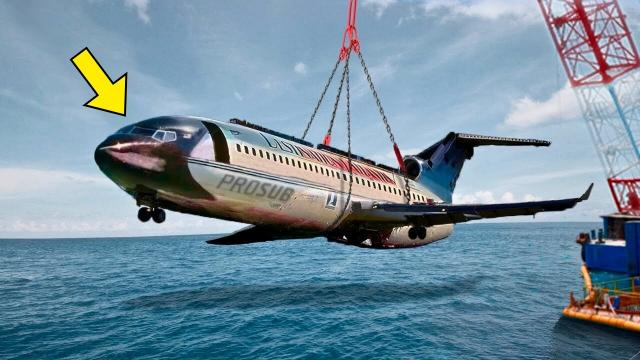Navy Lifts Plane From Ocean Floor, Then They Look Inside