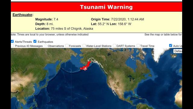 7.8 EarthQuake Alaska & West Coast Tsunami Warning!