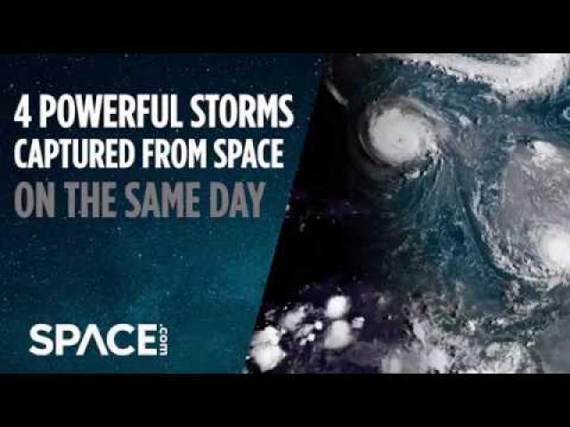 4 Powerful Storms Captured from Space on Same Day