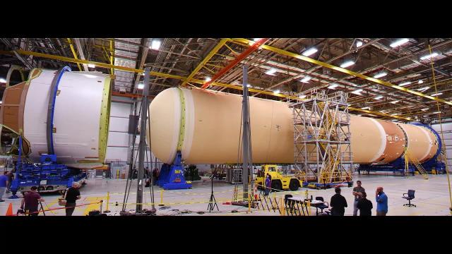 NASA's Artemis 2 moon rocket is being assembled