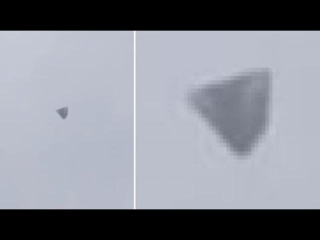 Triangular UFO captured on film in Colombia