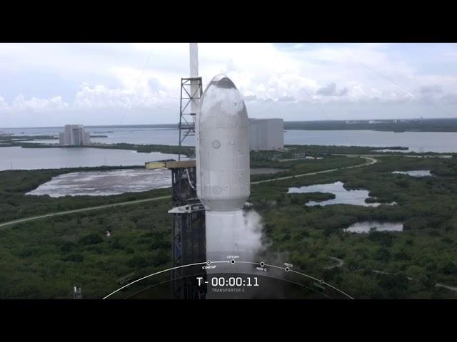 SpaceX Transporter-2 launch scrubbed with seconds to go! Possible 'airplane in the area'