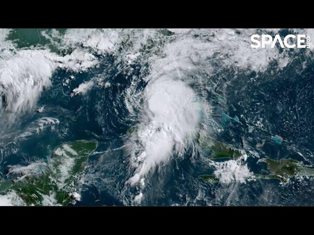 Tropical Storm Elsa seen from space, SpaceX Cargo Dragon return delayed