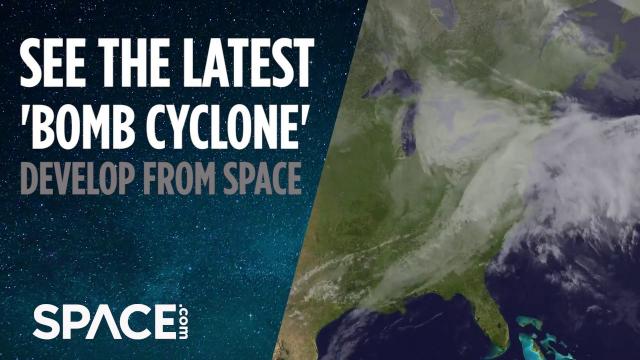 Watch Latest ‘Bomb Cyclone’ Form from Space