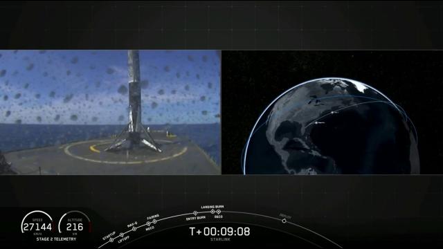 Touchdown! SpaceX lands rocket after launching Starlink 6 mission