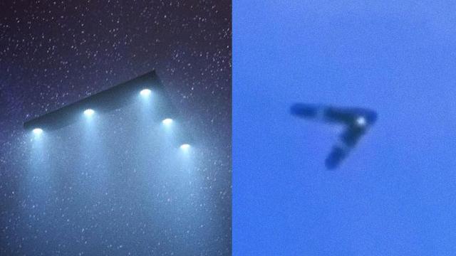 V-shaped UFO in the Sky ????
