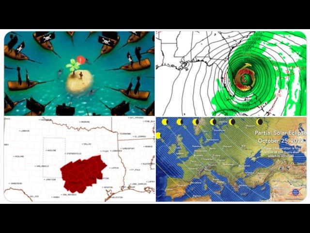 RED ALERT! Major Hurricane Signals! Tornado Watch for Texas! Super Crazy Eclipse energy!
