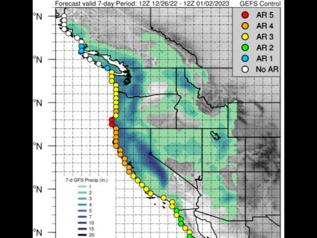 RED ALERT! Very Impactful Atmospheric River to hit West Coast USA!