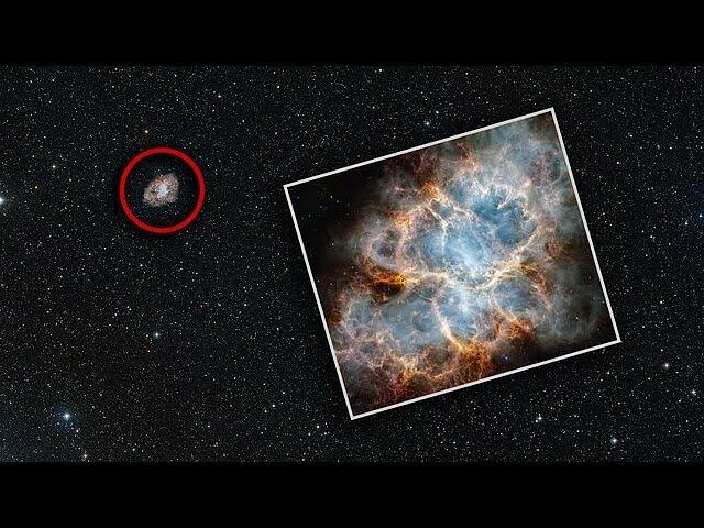 Zoom into the Crab Nebula