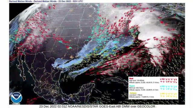 Brutal winter storm's high winds detected by satellite