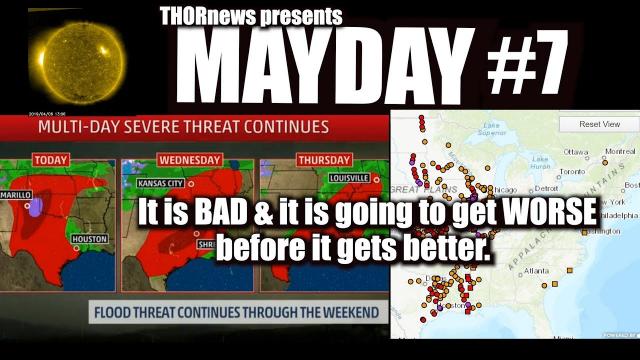 The Worst Flooding in USA history continues. MAYDAY 7 storm & storm & storm